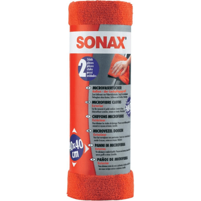 SONAX PAÑO MICROFIBRA 40X40CM X 2UND