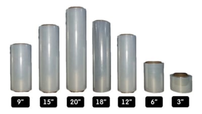 STRECH FILM TRANSPARENTE 18'' 3.5KG