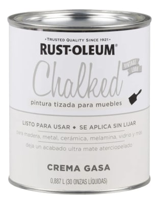 RUST OLEUM CHALKED PINTURA BROCHABLE CREMA GASA 0,887LT