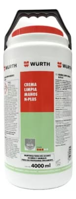 WURTH LIMPIADOR DE MANOS N-PLUS 4000 ML