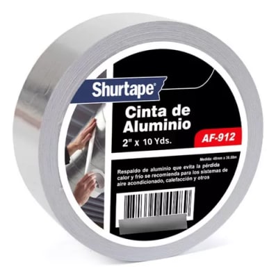 SHURTAPE CINTA DE ALUMINIO 2 X 10 YDS