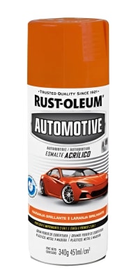 RUST OLEUM AUTOMOTIVE PINTURA ACRILICO NARANJA BRILLANTE1
