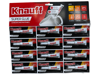 KNAUFF SUPER GLUE PLANCHA X 12UNID