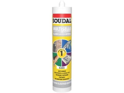 SOUDAL SILICONA MULTISELLO BLANCO 300ML