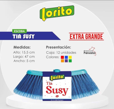 LORITO ESCOBA TIA SUSY CON PALO