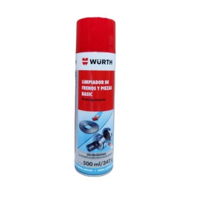 WURTH LIMPIADOR DE FRENOS Y PIEZAS BASIC 500ML