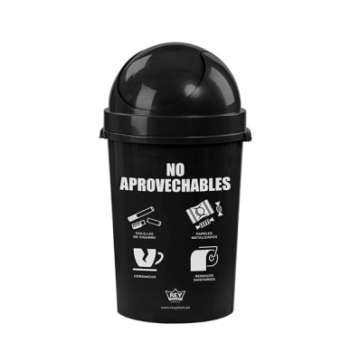 COSMO PAPELERA PLASTICO C/LOGO #802