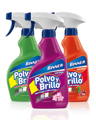 BINNER POLVO Y BRILLO GATILLO 300ML
