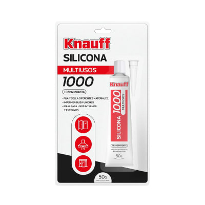 KNAUFF SILICONA MULTIUSOS TRANSPARENTE 50GR1
