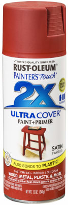 RUST OLEUM ULTRA COVER SATIN PAPRIKA 340G