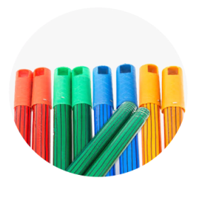 PALO DE MADERA FORRADO CON ROSCA