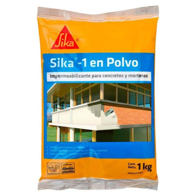 SIKA - 1 IMPERMEABILIZANTE DE CONCRETO EN POLVO 1Kg