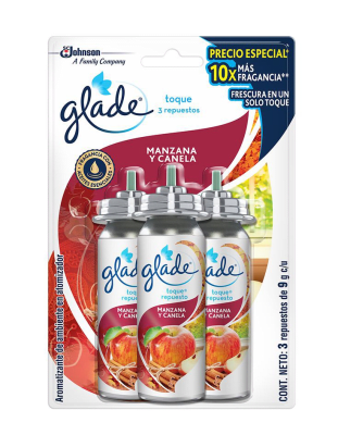 GLADE TOQUE REPUESTO X3 VARIADO 12ML