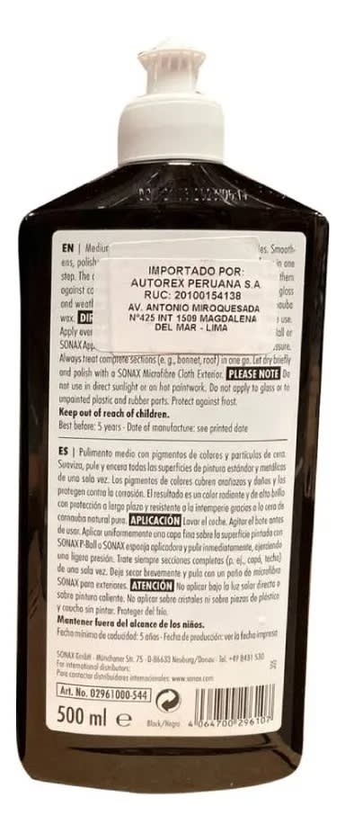 SONAX CERA NEGRA 500ML2