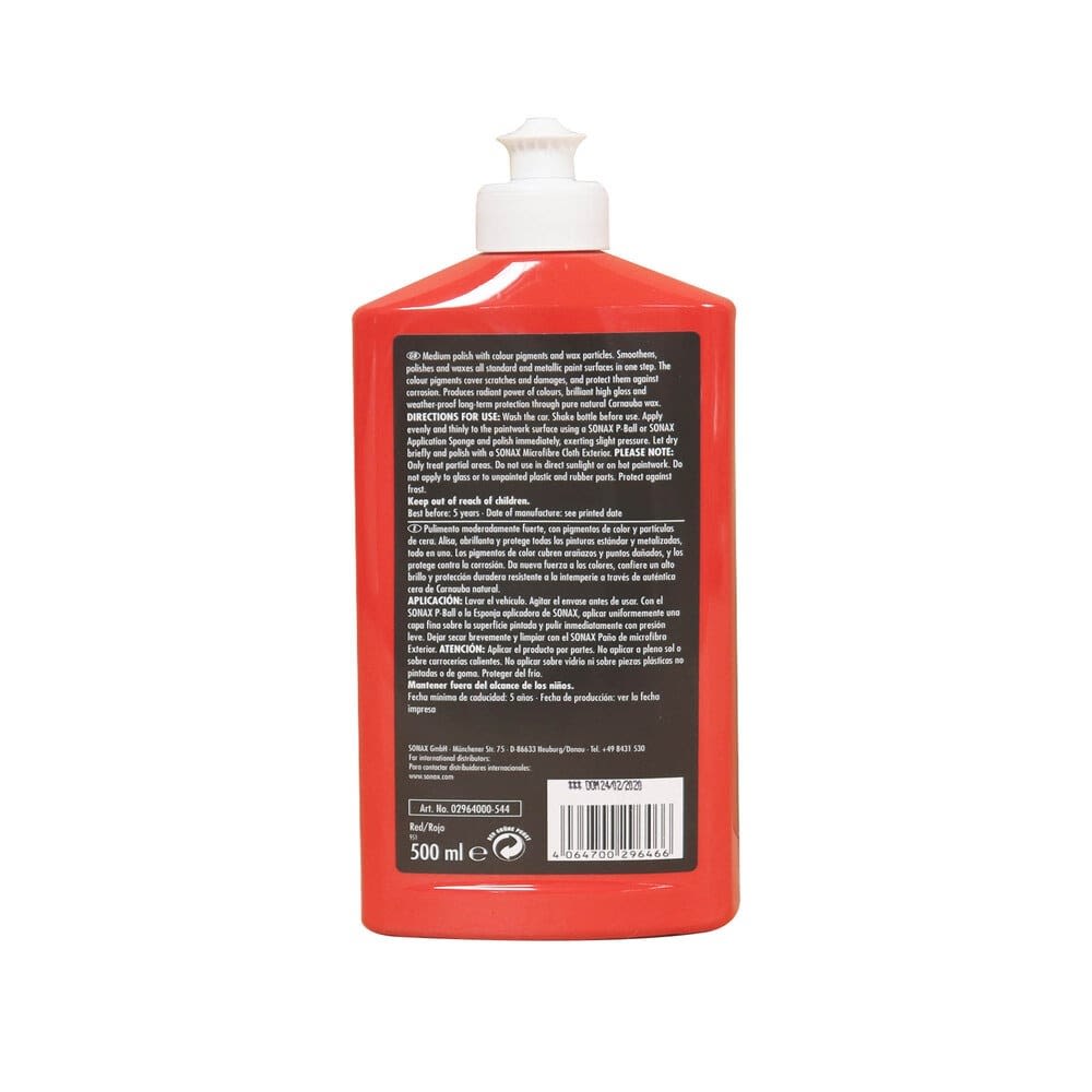 SONAX CERA ROJA 500ML3
