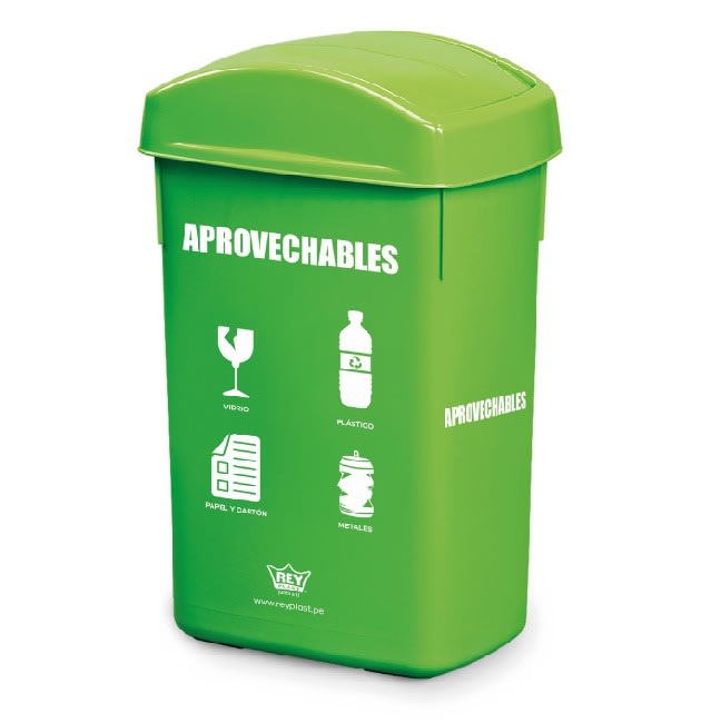 REY PAPELERA RECTANGULAR C/LOGO #303