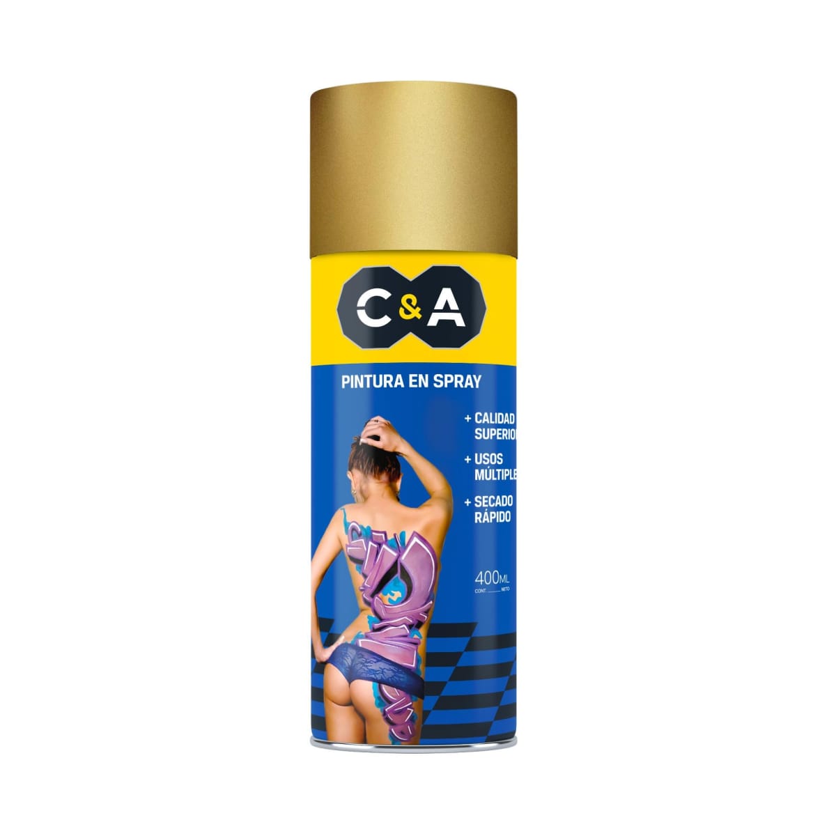 C&A PINTURA SPRAY METALICO 400ml 0
