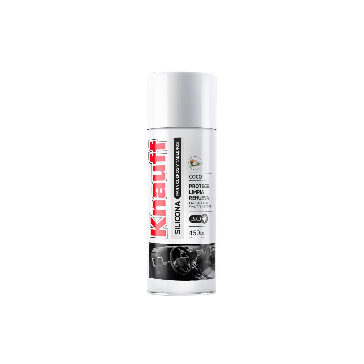 KNAUFF SILICONA CUEROS Y TABLEROS 450ML6