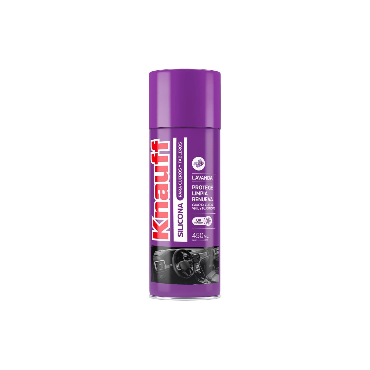 KNAUFF SILICONA CUEROS Y TABLEROS 450ML 0