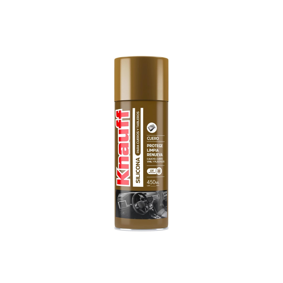 KNAUFF SILICONA CUEROS Y TABLEROS 450ML3