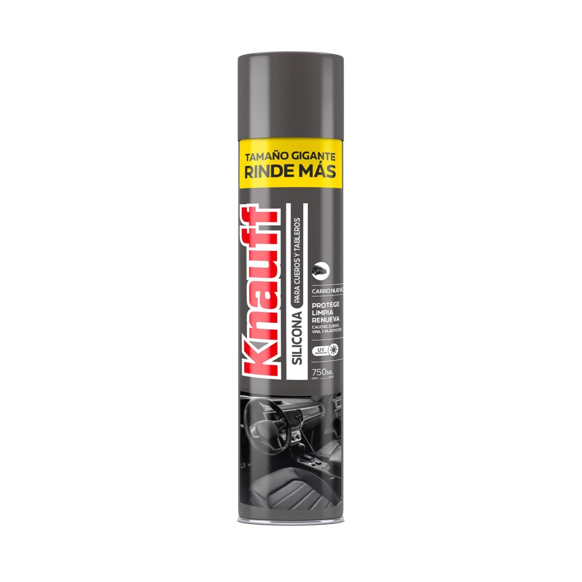 KNAUFF SILICONA CUEROS Y TABLEROS 750ML3