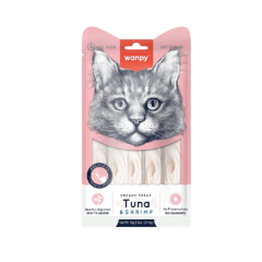 WANPY CAT CREAMY TREAT TUNA Y SHRIMP 70 GR