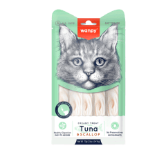 WANPY CAT CREAMY TREAT TUNA Y SCALLOP 70 GR