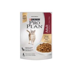 PROPLAN POUCH ALIMENTO HUMEDO GATO ADULTO 85 GR