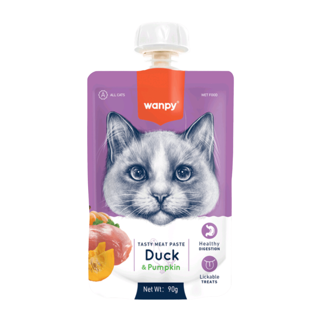 WANPY TASTY CAT DUCK AND PUMPKIN 90 GR1