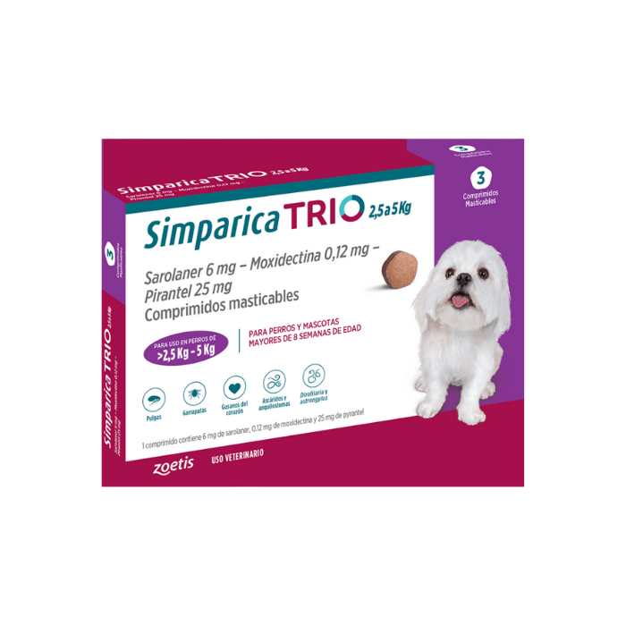 SIMPARICA TRIO 2,5 A 5 KG2