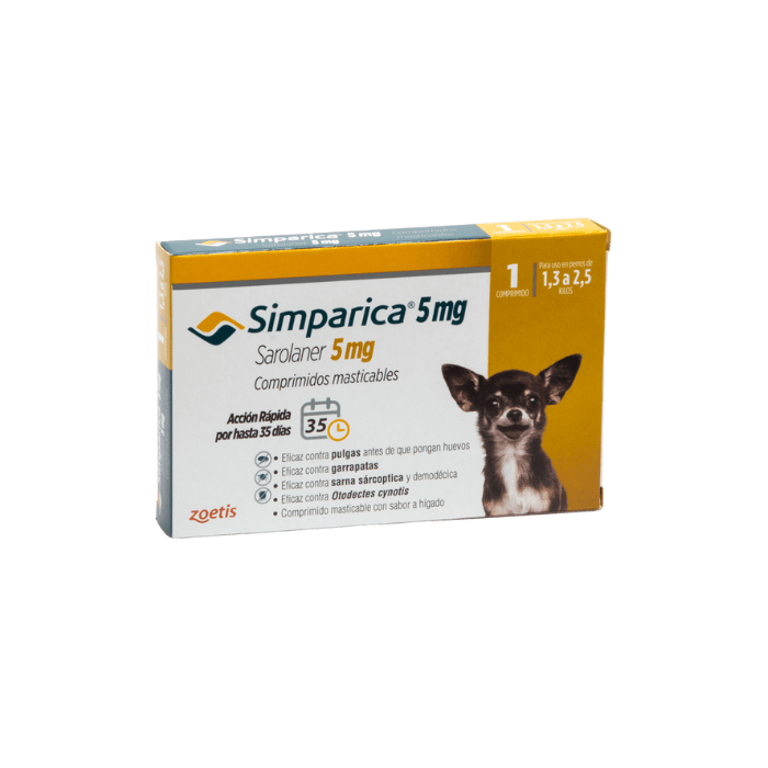 SIMPARICA 1,3 A 2,5 KG1