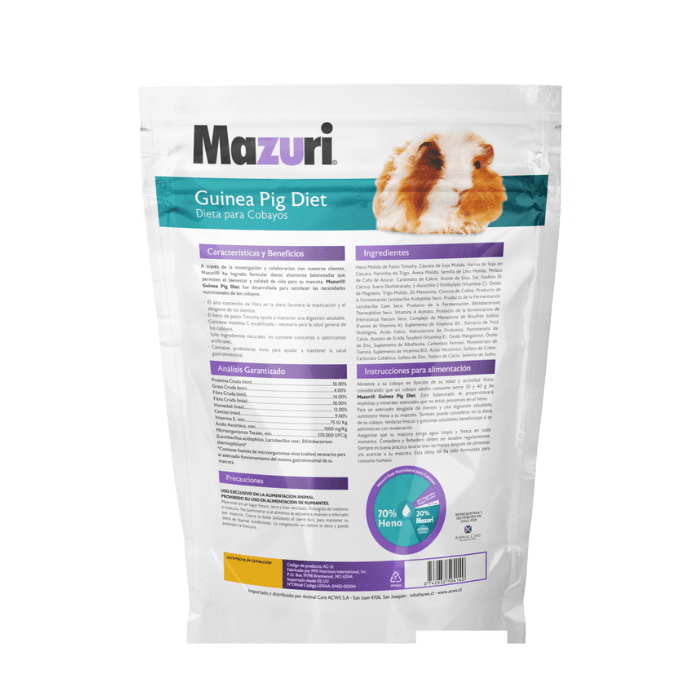 MAZURI TIMOTHY BASED GUINEA PIG 1 KG2