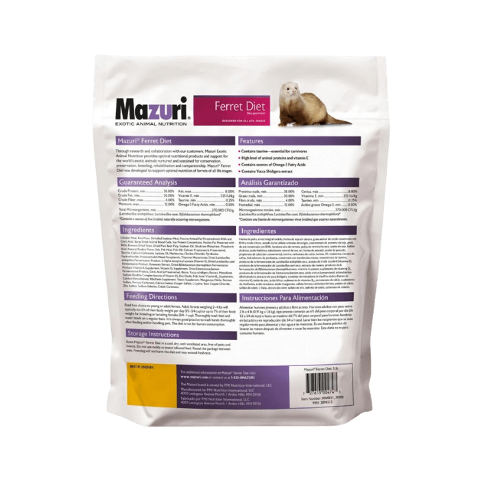 MAZURI FERRET DIET 2,26 KG2