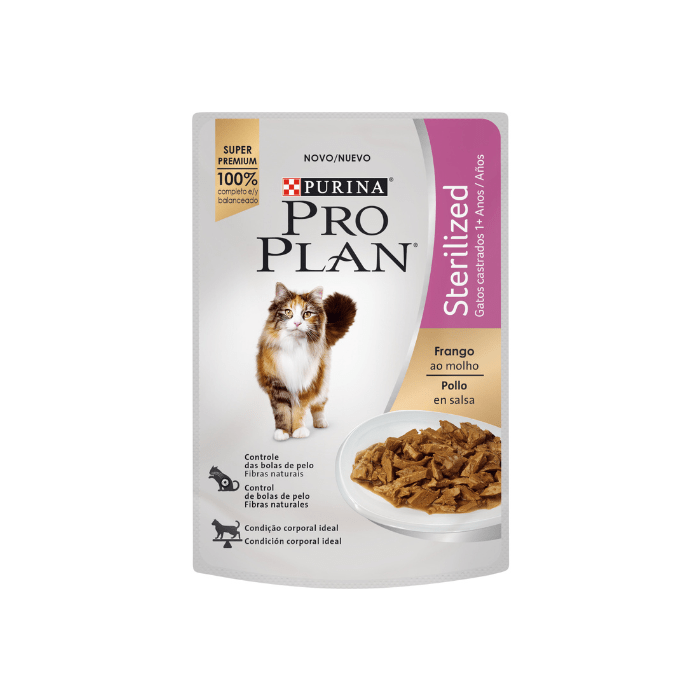 PROPLAN POUCH ALIMENTO HUMEDO GATO STERILIZED 85 GR1
