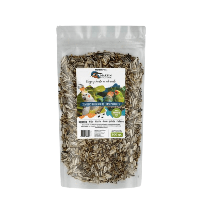 SEMILLAS PARA NINFAS E INSEPARABLES 500 GR1