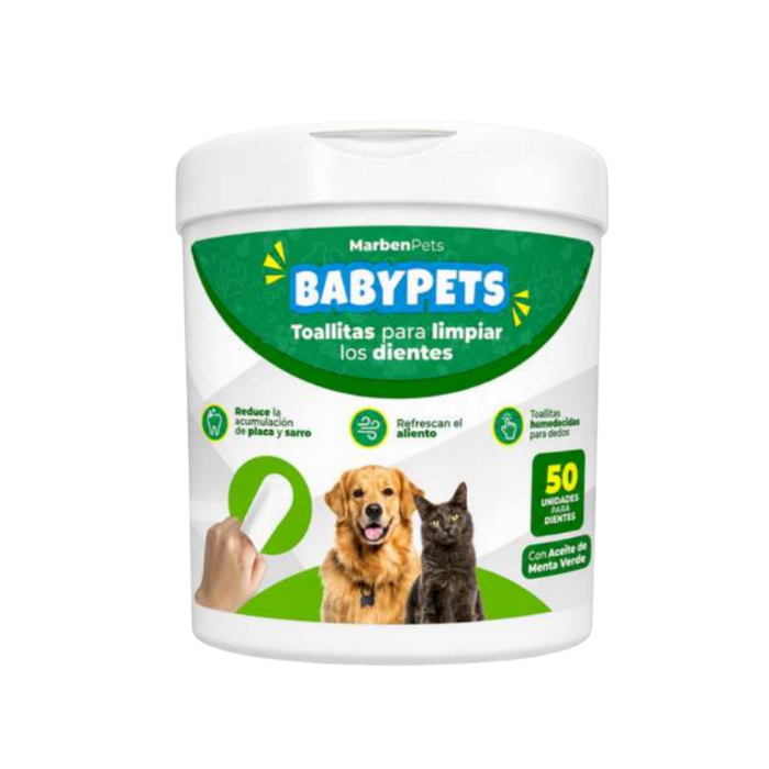 BABYPETS TOALLITAS PARA DIENTES  50 UNI1