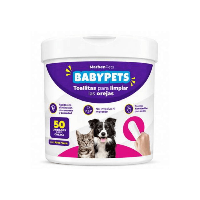 BABYPETS TOALLITAS PARA OIDOS 50 UNI1