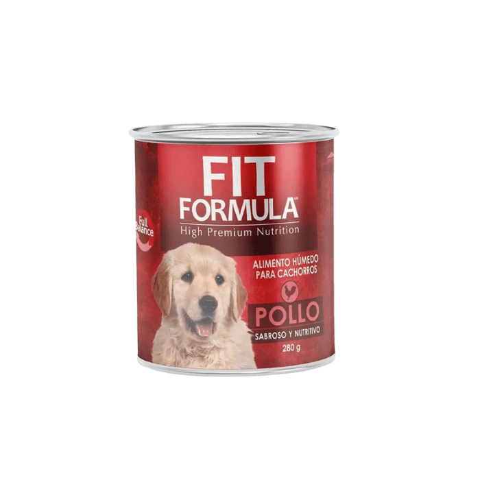 LATA FIT FORMULA CACHORRO POLLO 280 GR1