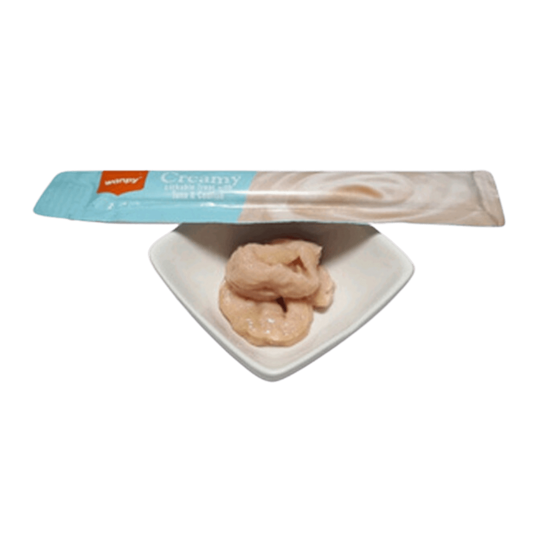 WANPY CAT CREAMY TREAT TUNA Y CODFISH 70 GR2