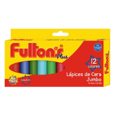 LAPIZ CERA JUMBO 12COL FULTON´S 105069