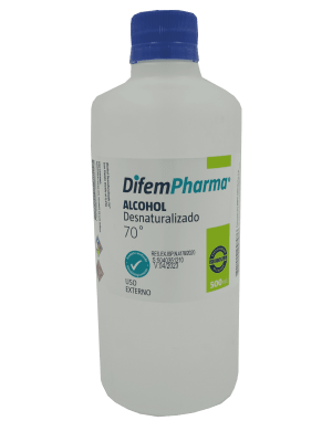 ALCOHOL DIFEMPHARMA 500ML 70º1