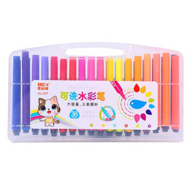 PLUMONES JUMBO TRIANGULAR 36 COLORES