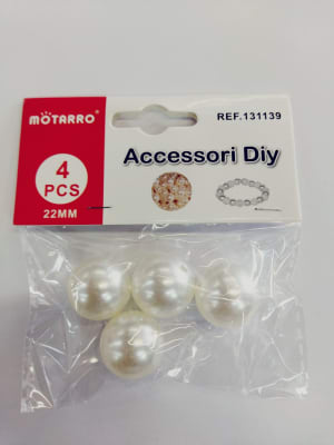 Cuentas Perlas para manualidades 22mm 4pcs 131139