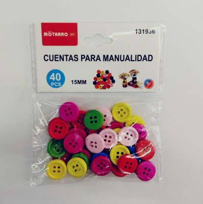 Botones de madera 40pcs 15mm