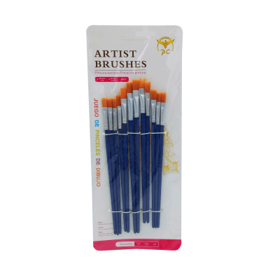 SET PINCELES NEGRO PELO SUAVE 12UNI ALE-20SEP1251