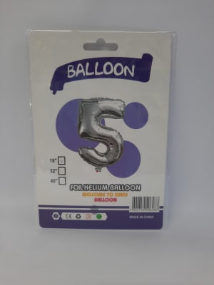 GLOBO METALICOS NUMEROS 0-9 18'' ALE-20SEP1001