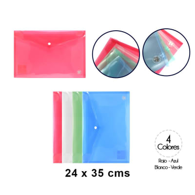 CARPETA PLASTICA OFICIO Con BROCHE