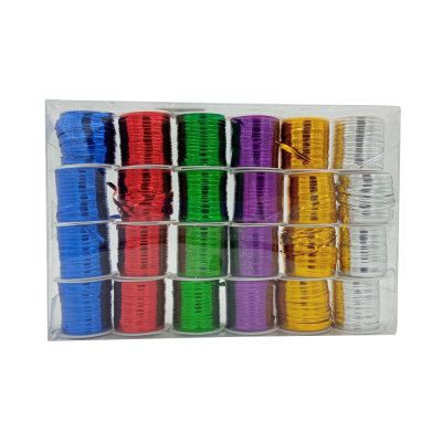 SET AMARRA METALICA COLORES 24X18M ALE-20SEP109