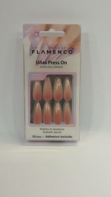 30 uñas press on flamenco  MB008870-03-062