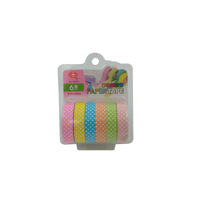 Cinta Adhesiva Washi tape  6UNI ALE-00271